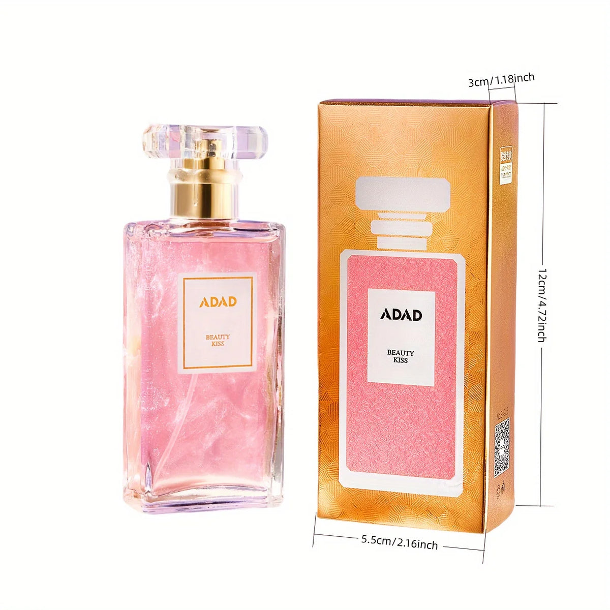 50ml Adad Charming Kiss Women's Perfume, Fresh and Natural, Long-Lasting, a Spray Perfume That Combines Floral and Fruity Scents for Young Women