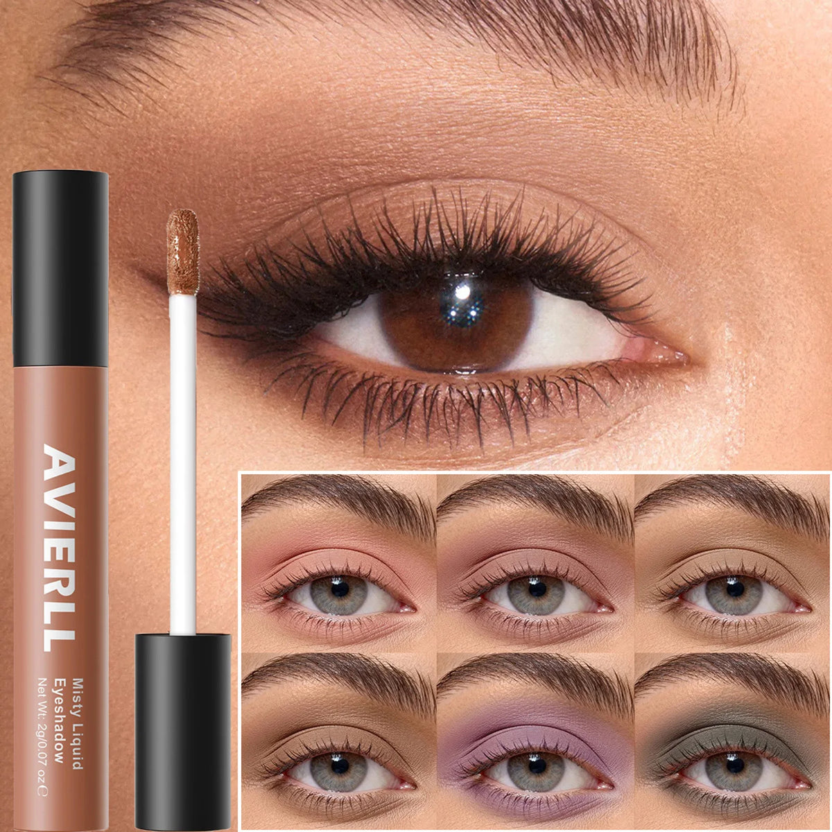 10 Colors Matte Nude Eye Bronzer Liquid Eyeshadow Waterproof Long Lasting Eye Shdaow Natural Cheek Contour Woman Makeup Cosmetic