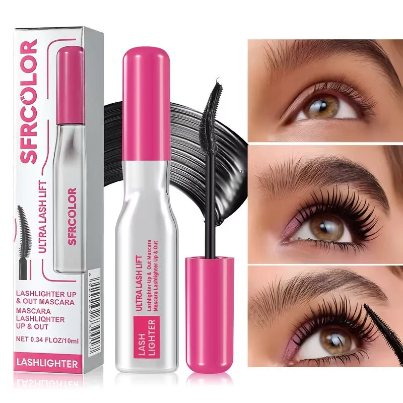 2-in-1 Lash Primer & Mascara, Volumizing & Lengthening, Waterproof Smudge-Proof, Long-Lasting Curl Hold for Eye Makeup