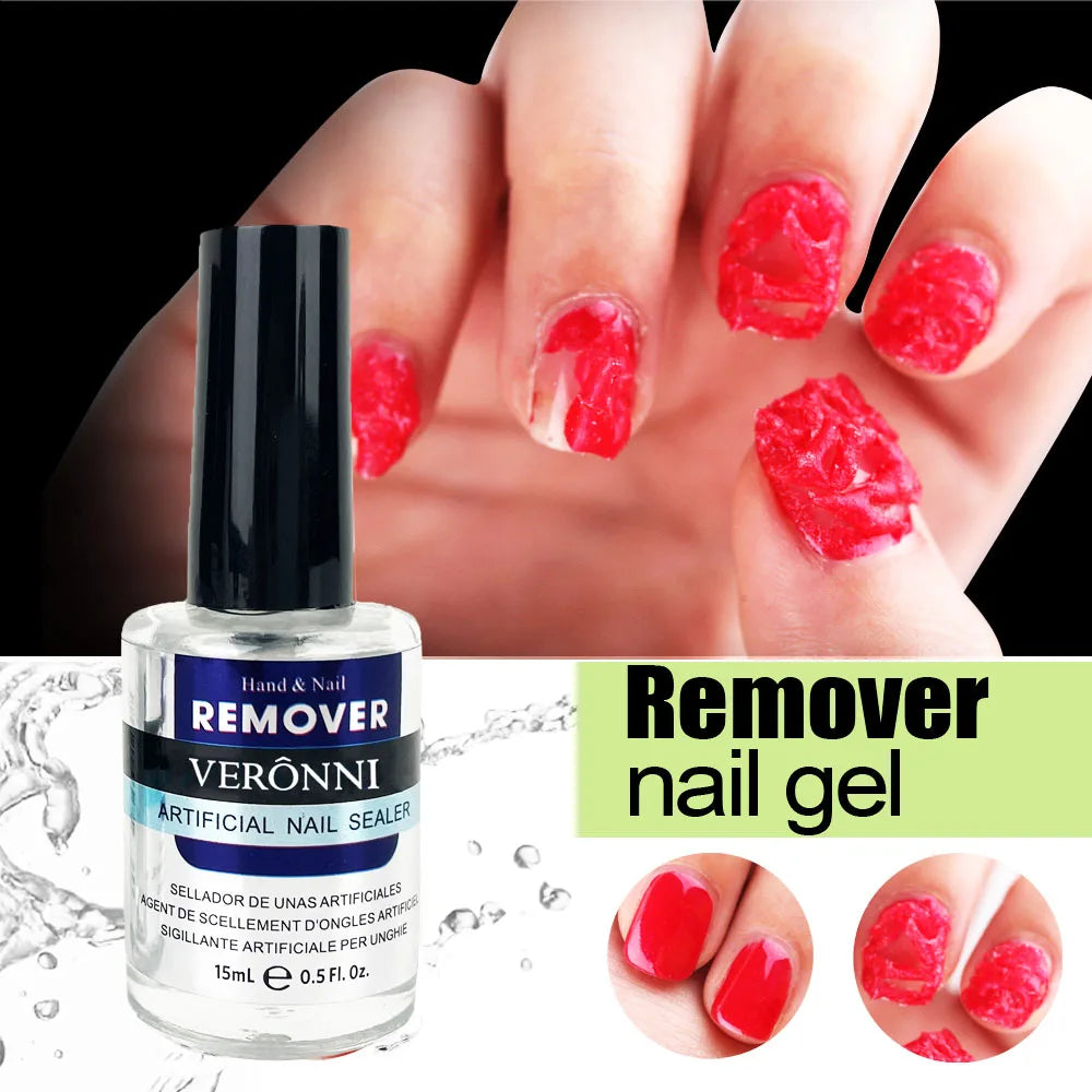 15ML Nail Gel Polish Fast Remover Gel Polish Soak Off UV LED Cleaner Function Gel Remove Manicure For Home Use or Nail Salons