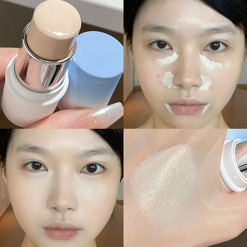 Shimmer Highlighter Stick Natural Water Light Clear Fine Shining Pearl Contour Shading Brightening Face Illuminator Dupes Makeup