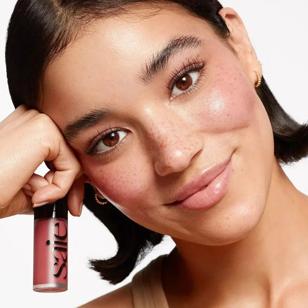Saie Dew Blush Liquid Blush Clear And Luminous Texture LongLasting Hydrating High Color Rendering Easy To Layer For Dewy Finish