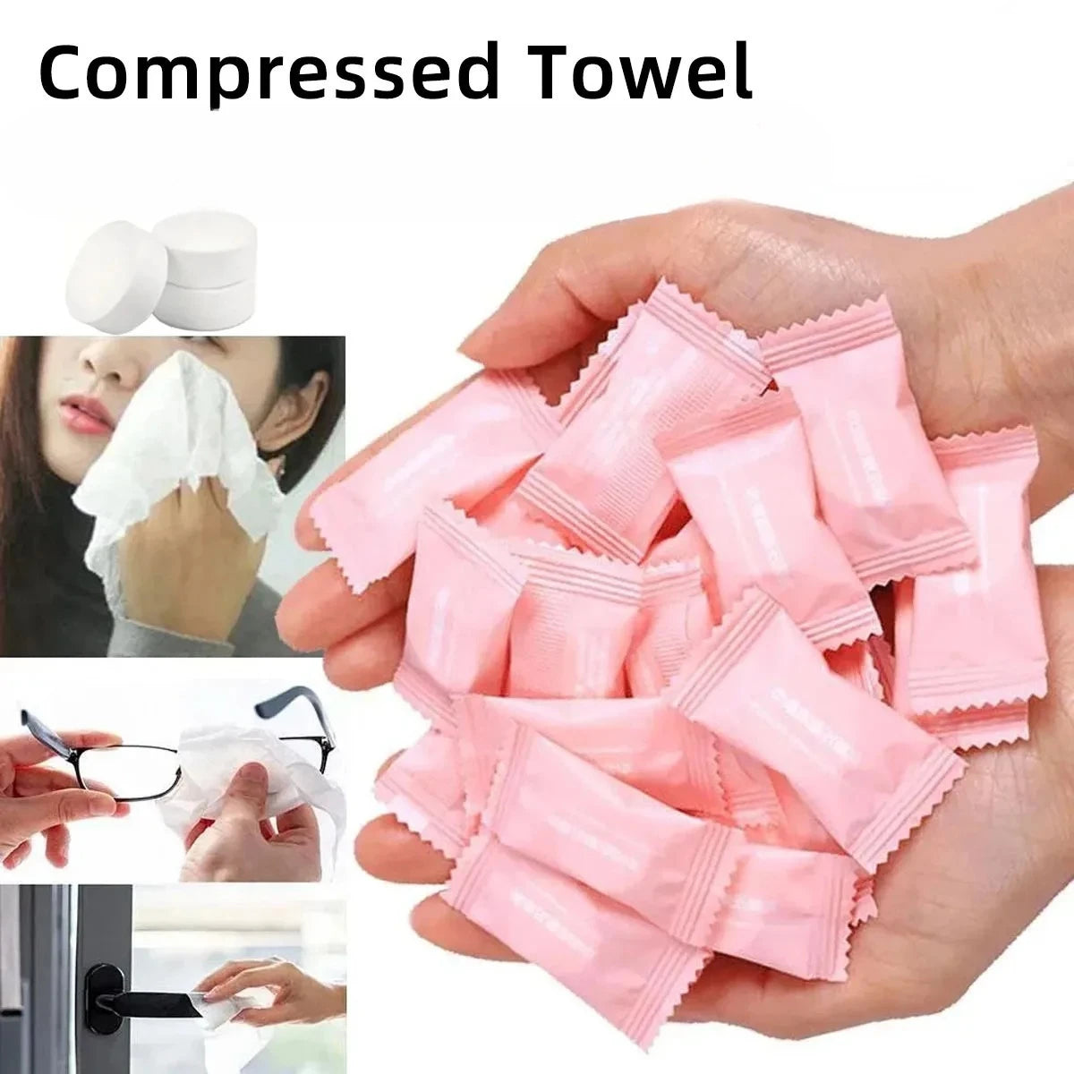 Disposable Face Towel Non-woven Compressed Magic Disposable Towel Tablet Cloth Wipes Tissue Mask Makeup Cleaning