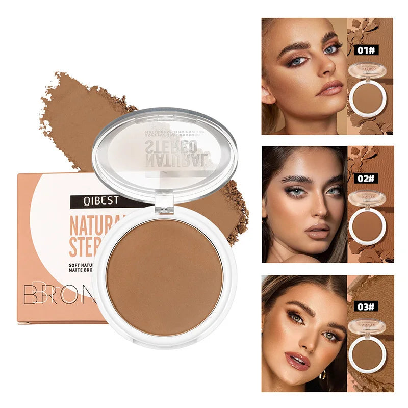 Contouring Bronzer Powder Palette Makeup Matte Soft Natural Waterproof Brighten Face Bronzer Poudre Nose Shadow Contour Makeup