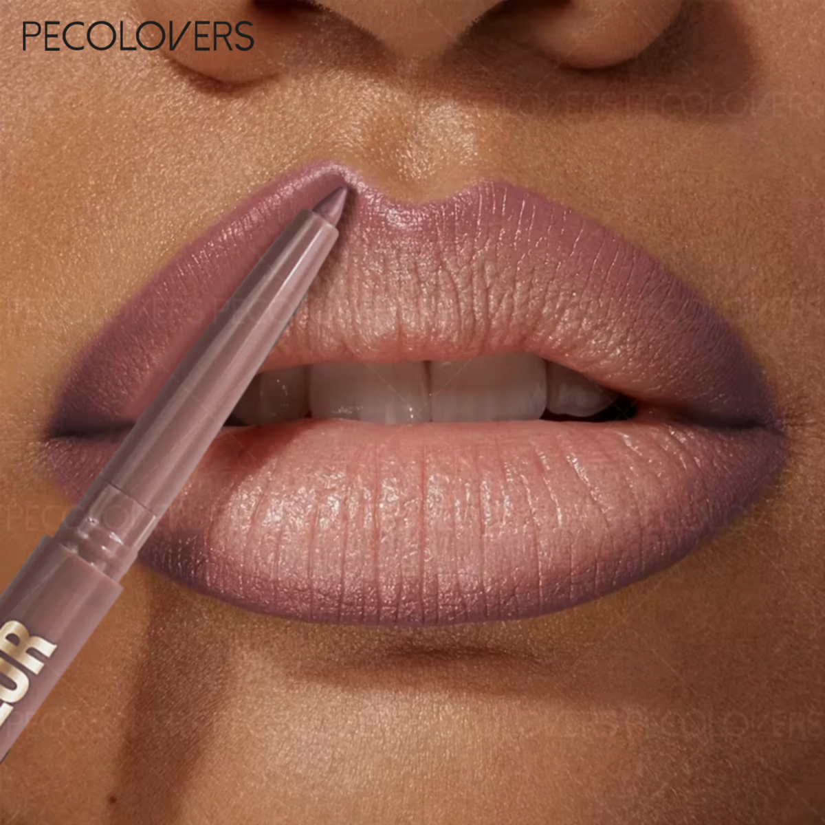 Matte Lip Liner Pencil, Waterproof Sweatproof Long-Lasting, Smooth Pigmented, Twist-Up, for Lip Shaping, Beginner-Friendly