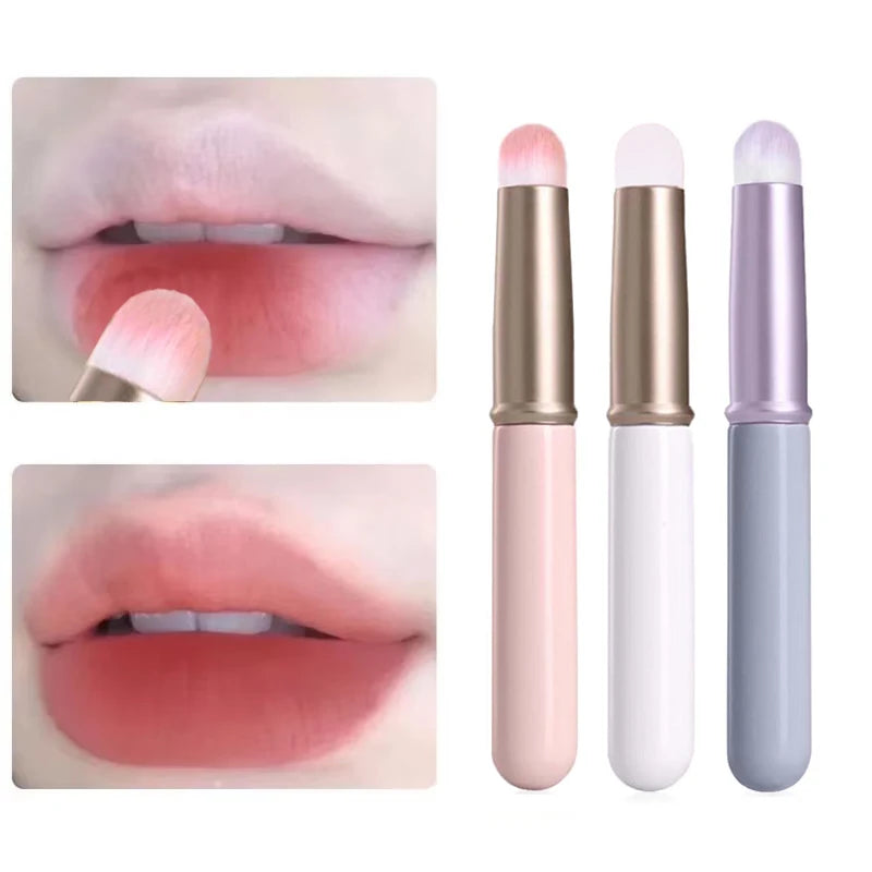 Soft lip brush Cap concealer brush like fingertip Q soft lipstick makeup brush round tip easy to apply