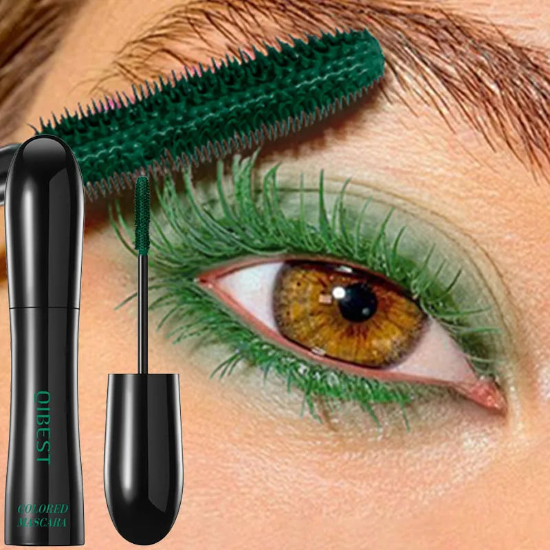 6 Colorful Mascara Waterproof Long-lasting Voluminous & Lengthening, Smudge-Proof for Halloween Costume Party & Stage Makeup