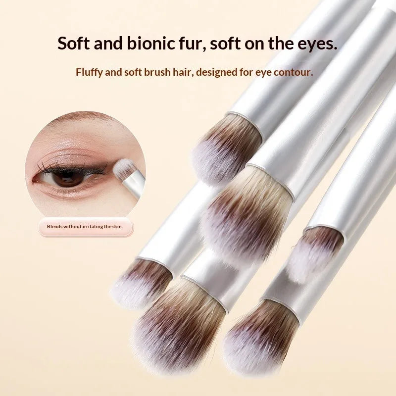 3pcs Professional Eye Makeup Brushes Set，Eyeshadow Blending Brush，Soft Non-Scratch，Travel Makeup Kit