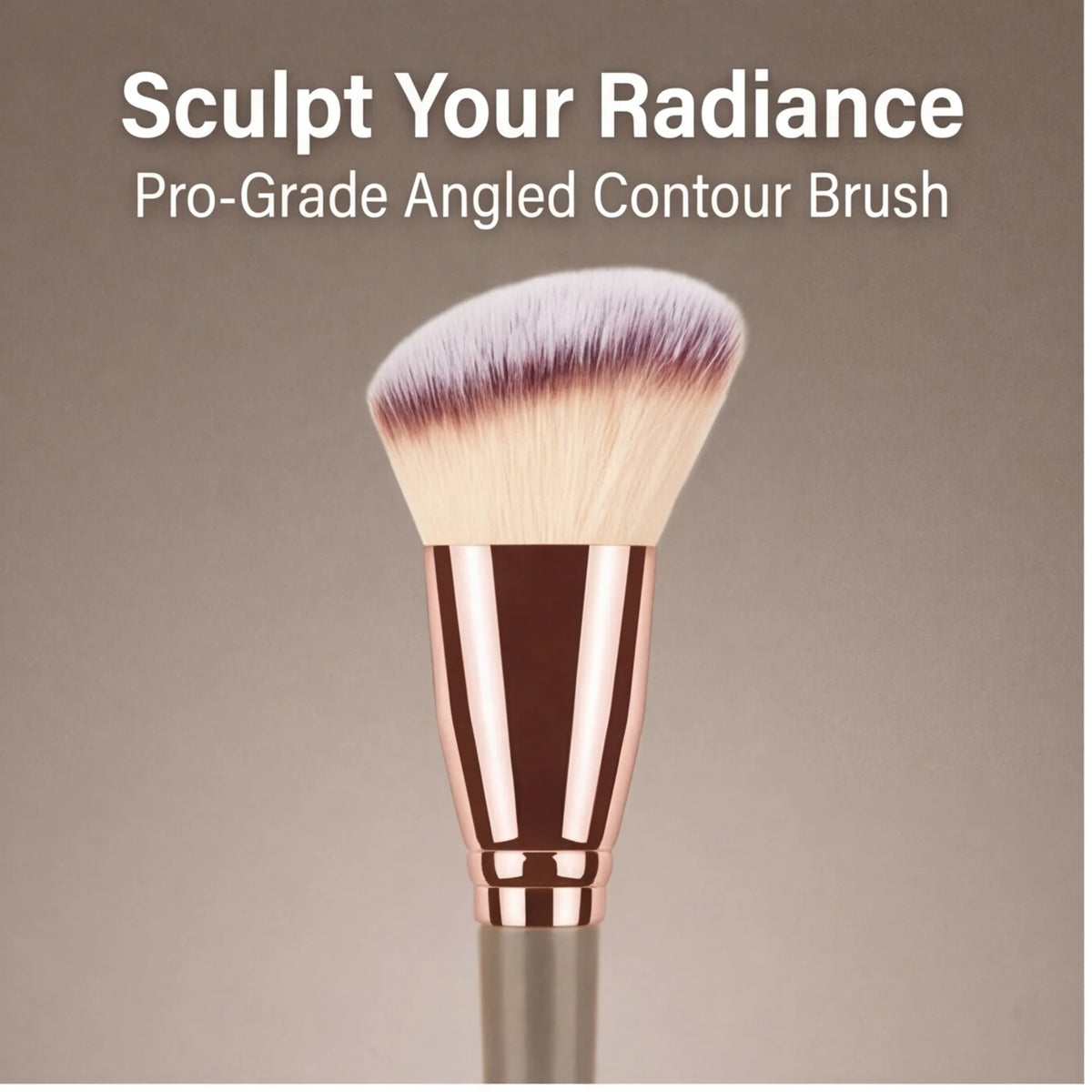 Premium Contour Brush for Face Makeup – Blush & Bronzer, Perfect for Cheek, Forehead, Jaw & Nose Blending & Contouring