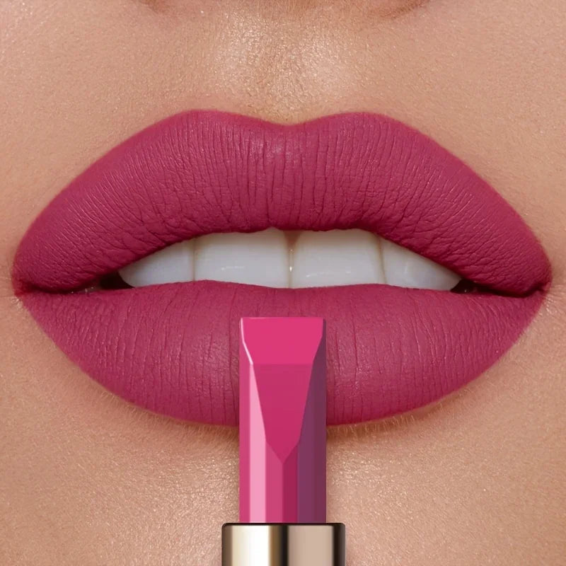 Luxury Matte Velvet Lipstick, Waterproof Sweat Resistant Lip Makeup, Long Lasting Silky Lip Color, Perfect Valentine's Day Gift