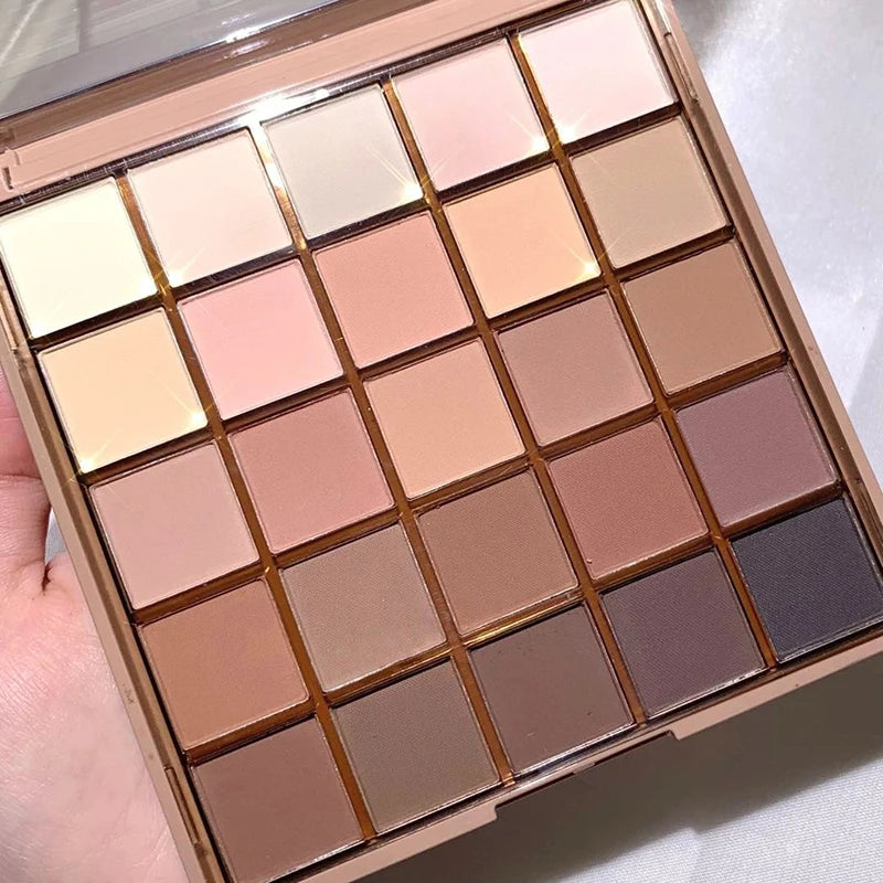 Cool Low Saturation Pure Wind 25 Color Eyeshadow Plate Pearl Matte Color Ins Affordable Makeup High Color Rendering Eyeshadow