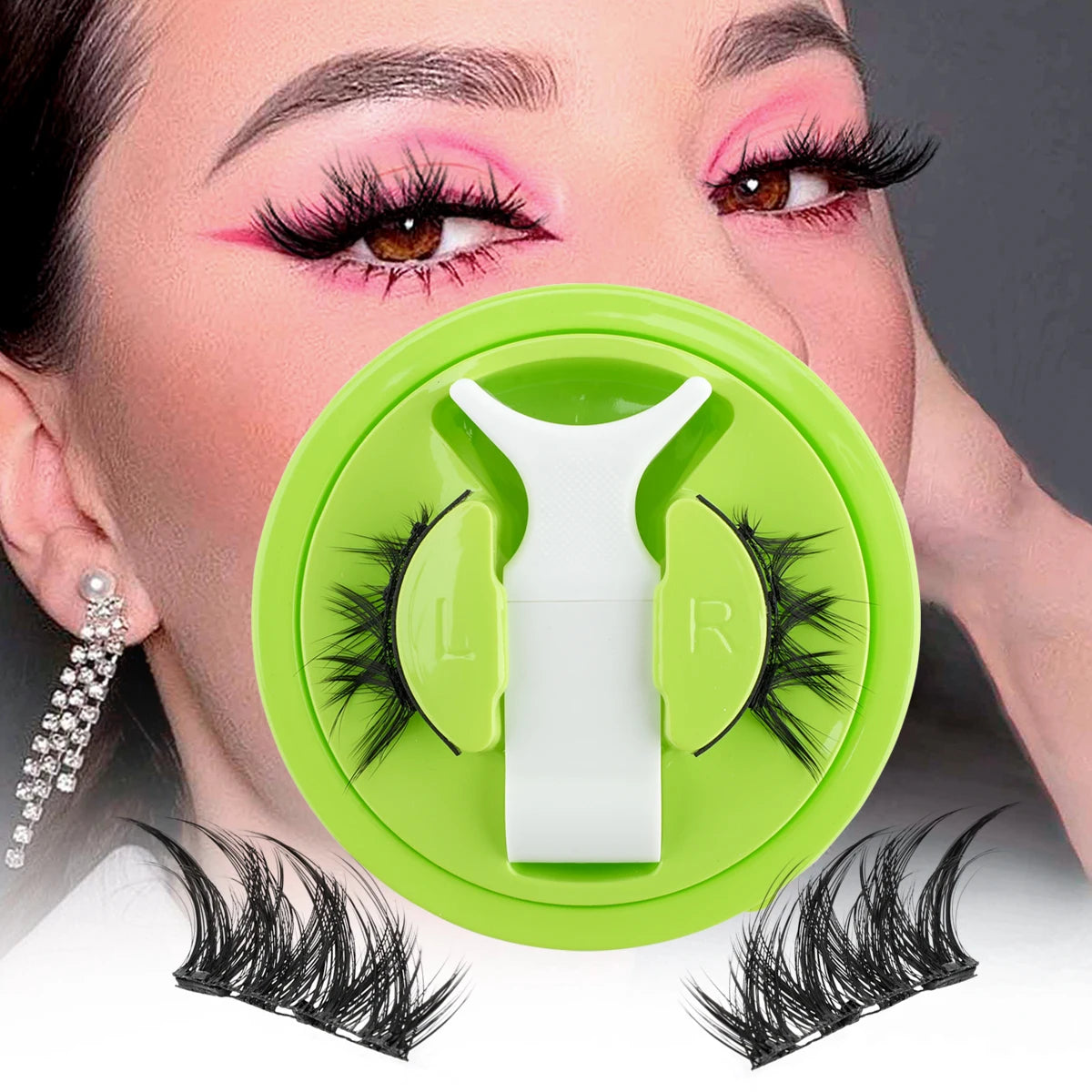 YSDO Magnetic Lashes Kit Glue-free Fluffy Eyelashes Reusable Professional 3D Magnetic False Eyelashes Extension Make Up Tool New