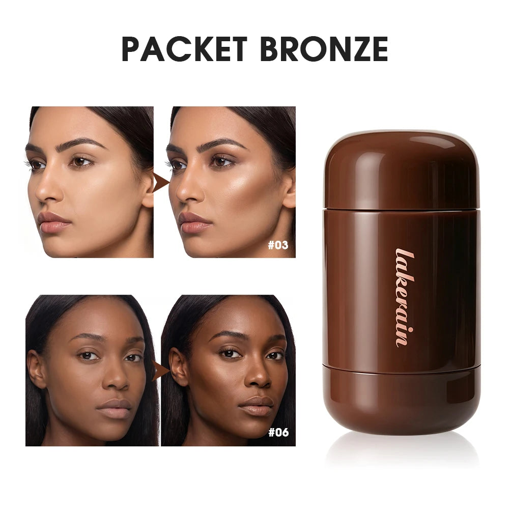 Packet Bronzer Cream Stick 3D Face Contour Highlighter Improve Fine Lines Brightening Grooming Makeup For All Skin Type