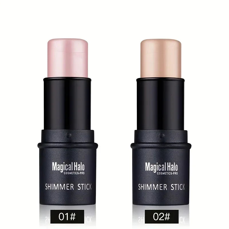 Magical Halo Shimmer Stick - Multi-Use Highlighter & Contour Makeup for Radiant Glow - Daily Wear 01