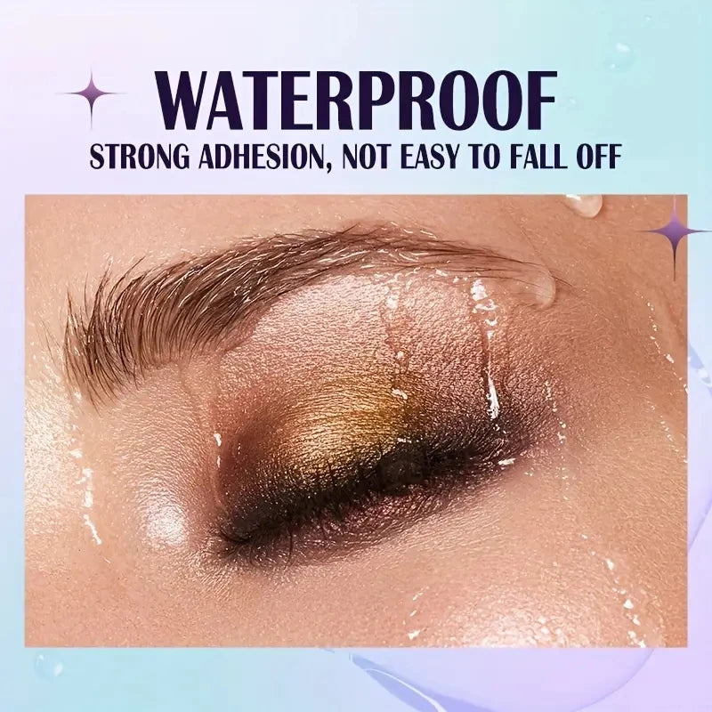 13-Shade Waterproof Liquid Eyeshadow Palette - High Shine  Long-Lasting & Smudge-Proof Makeup Set for Glamourous Looks glitter
