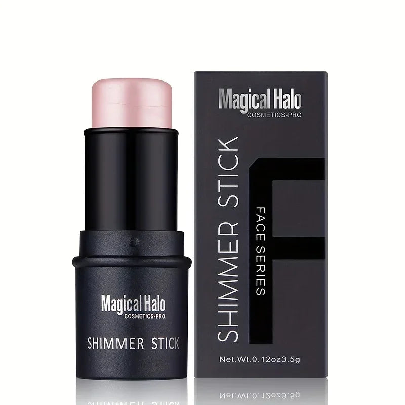Magical Halo Shimmer Stick - Multi-Use Highlighter & Contour Makeup for Radiant Glow - Daily Wear 01