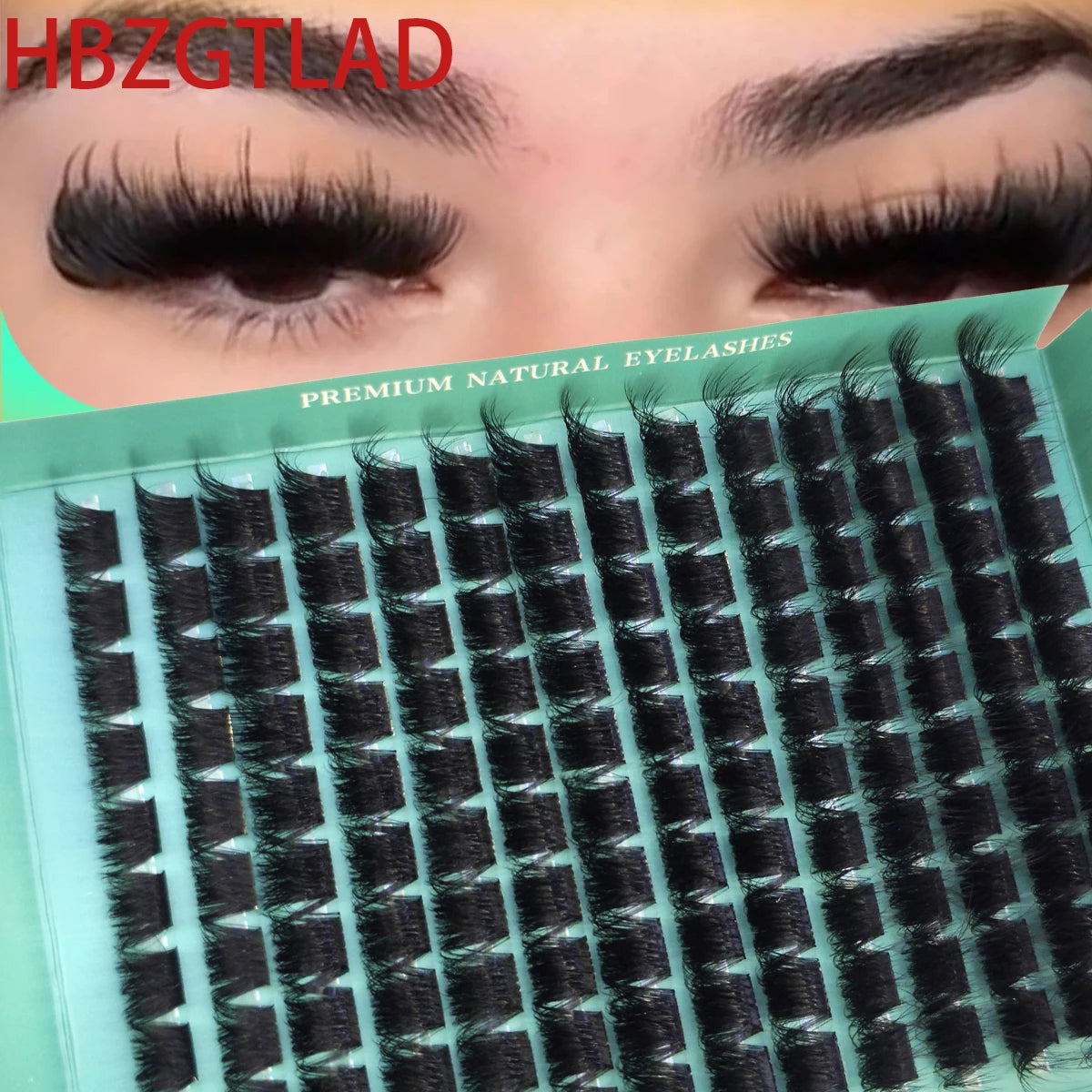 60D-300D 8D Fluffy DIY Cluster Eyelashes 8-20mm Mixed Eyelash Extension 0.07mm Russian D Curl Thick And Reusable Dramatic Lashes
