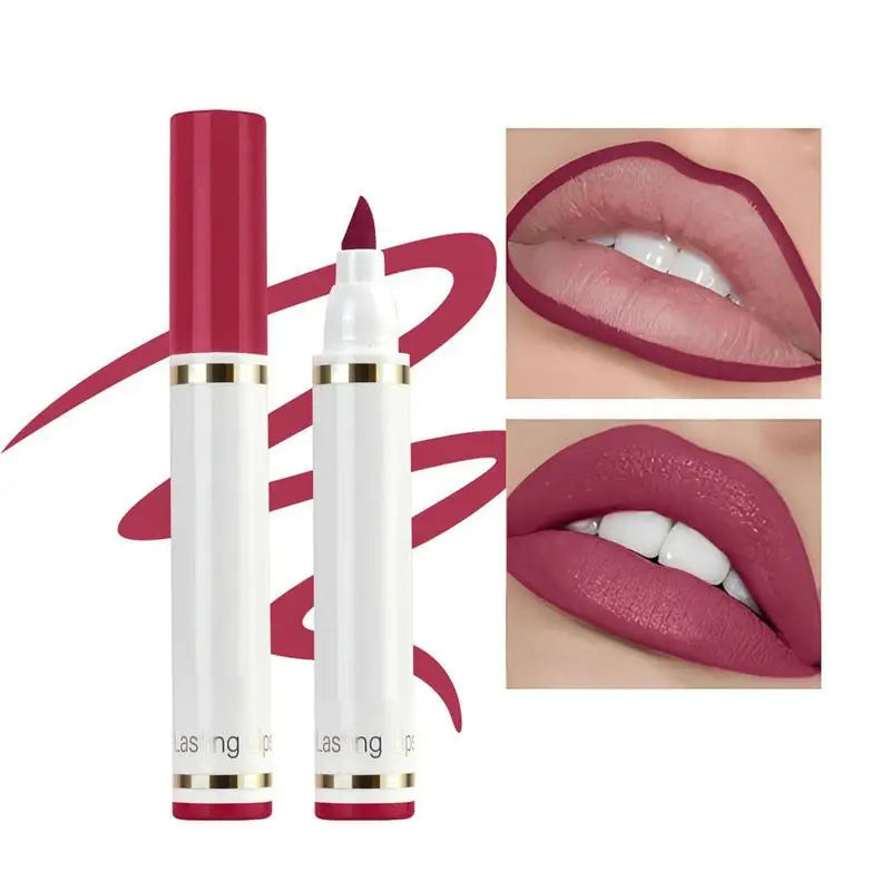 6-color Matte lip liner lipstick pen Long-Lasting waterproof Lip Stain Marker for Young Girls for Wedding Bars Home