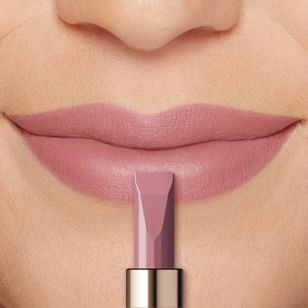 Luxury Matte Velvet Lipstick, Waterproof Sweat Resistant Lip Makeup, Long Lasting Silky Lip Color, Perfect Valentine's Day Gift