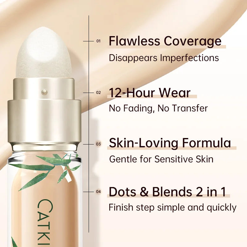 CATKIN Panda Double-Headed Concealer Liquid Oil Control Concealer Cream Spots Dark Circles Skin Care