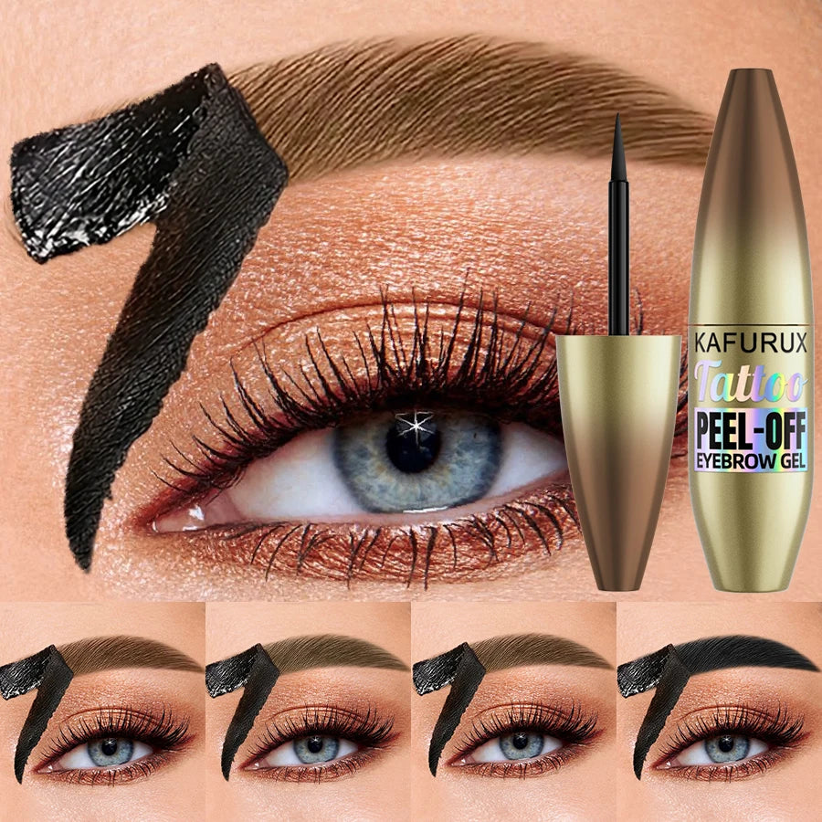 5 Color Easy Peel Off Eyebrow Gel Cream Types Waterproof Smudge-proof Sweat Resistant Eye Makeup Gifts Long Lasting Cosmetics