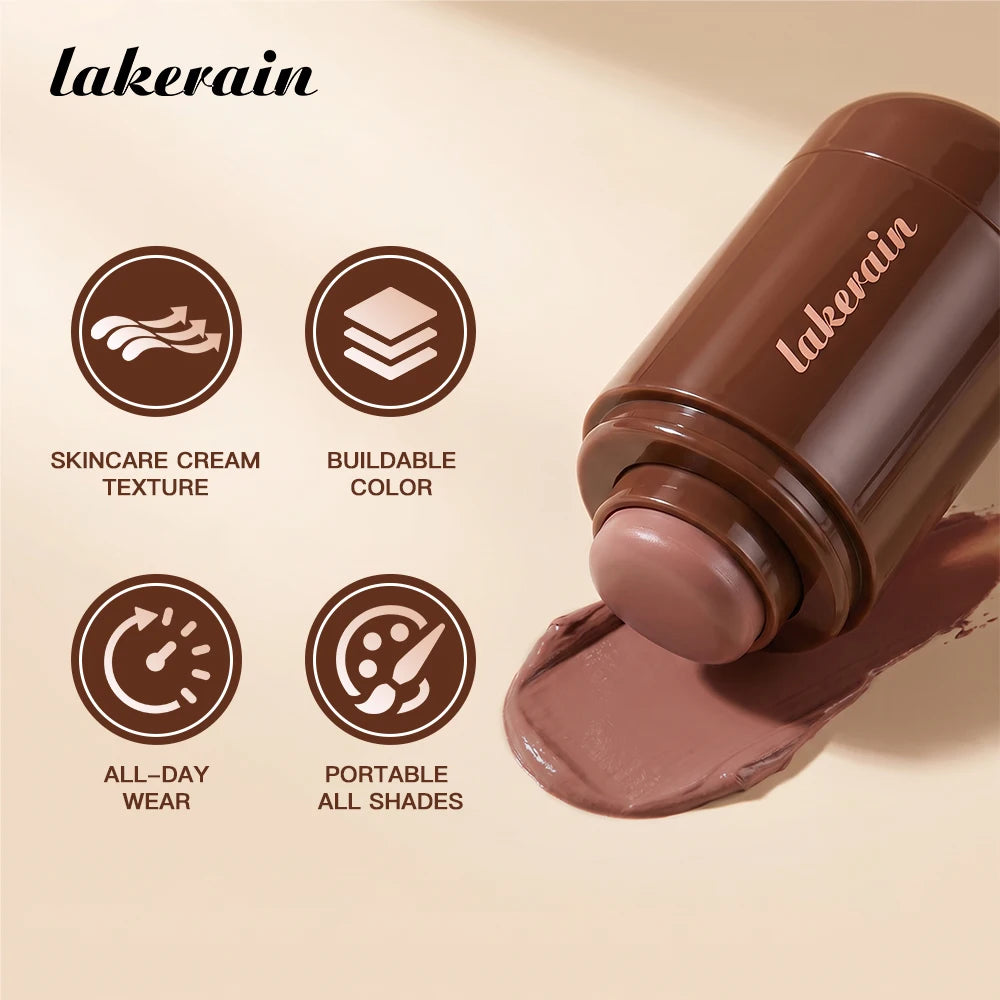 8 Shades Cream Bronze Contour Stick Long Lasting Hydrating Smooth 3D Stereo Face Shaping Waterproof Cheek Sculpt Daily Cosmetic