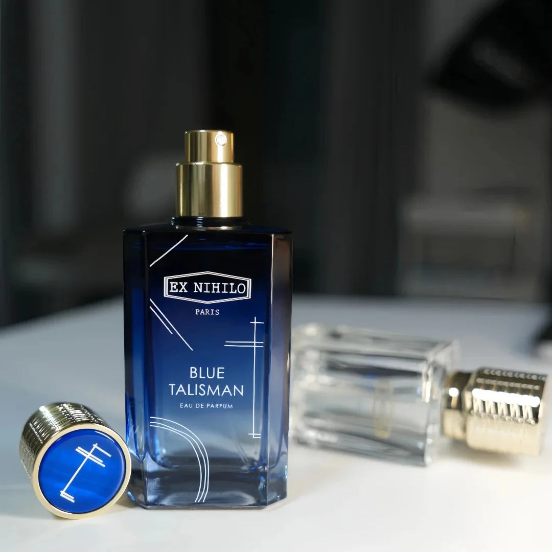 Enchantment of Blue Protective Talisman Perfume 100ml, Luxury Unisex Woody Floral Cologne with Pheromones.