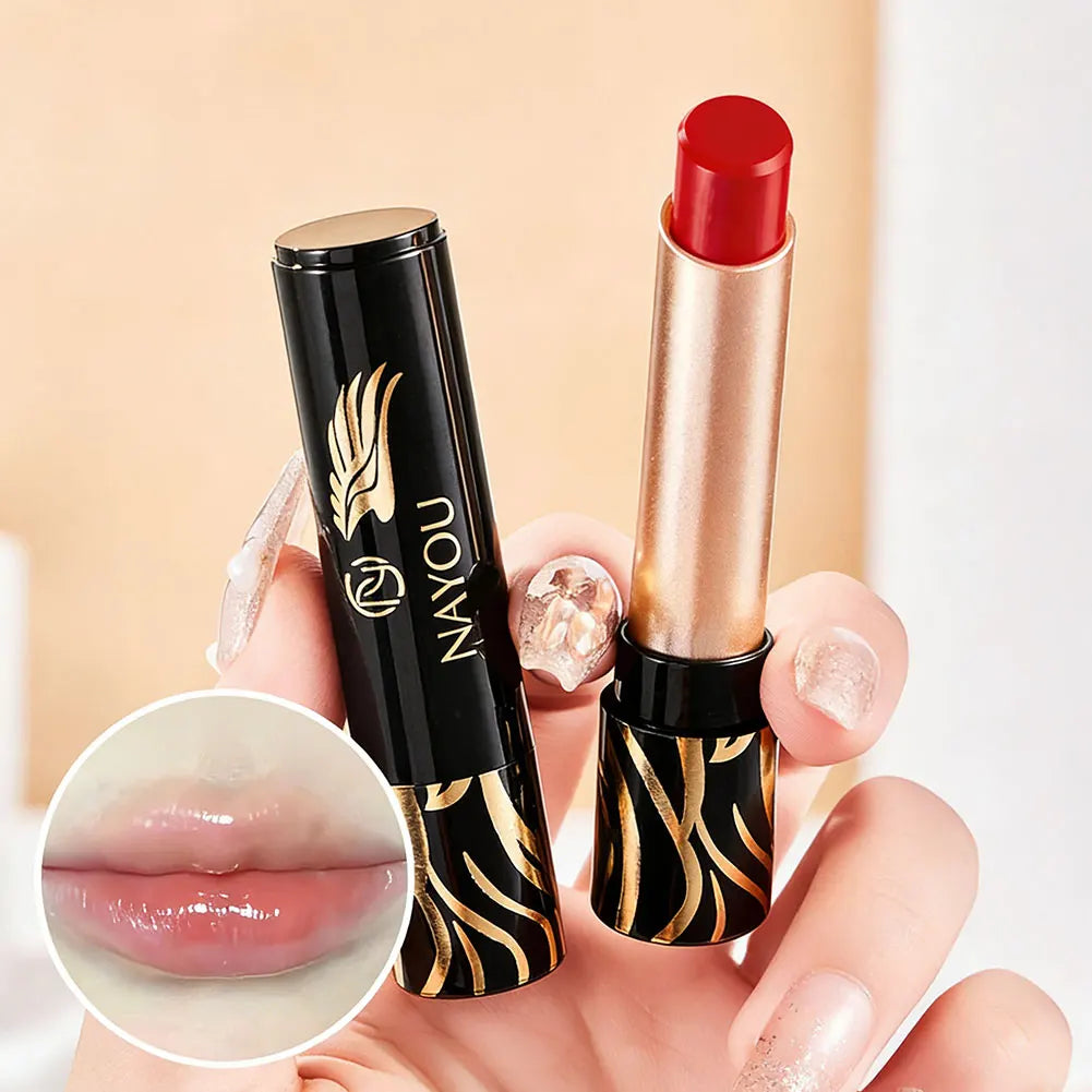 NAYOU Color-Changing Lip Balm Jelly Lipstick Moisturizing Waterproof Hydrating Non-stick Cup Makeup Lip Tint Cosmetic