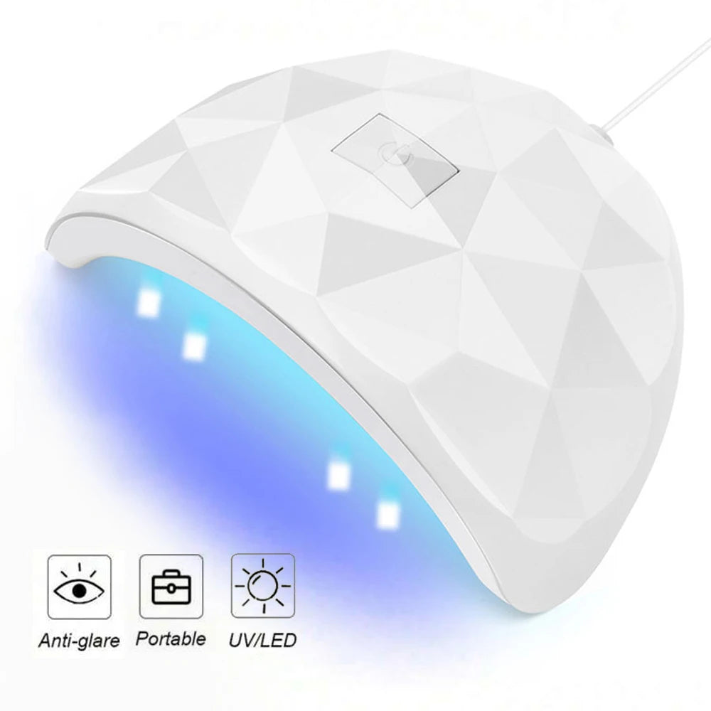 LED UV Nail Dryer Lamp Light For Nails Eyes Protection UV Lamp for Gel Nails Gel Nail Polish Curing Dryer Home Salon Tool