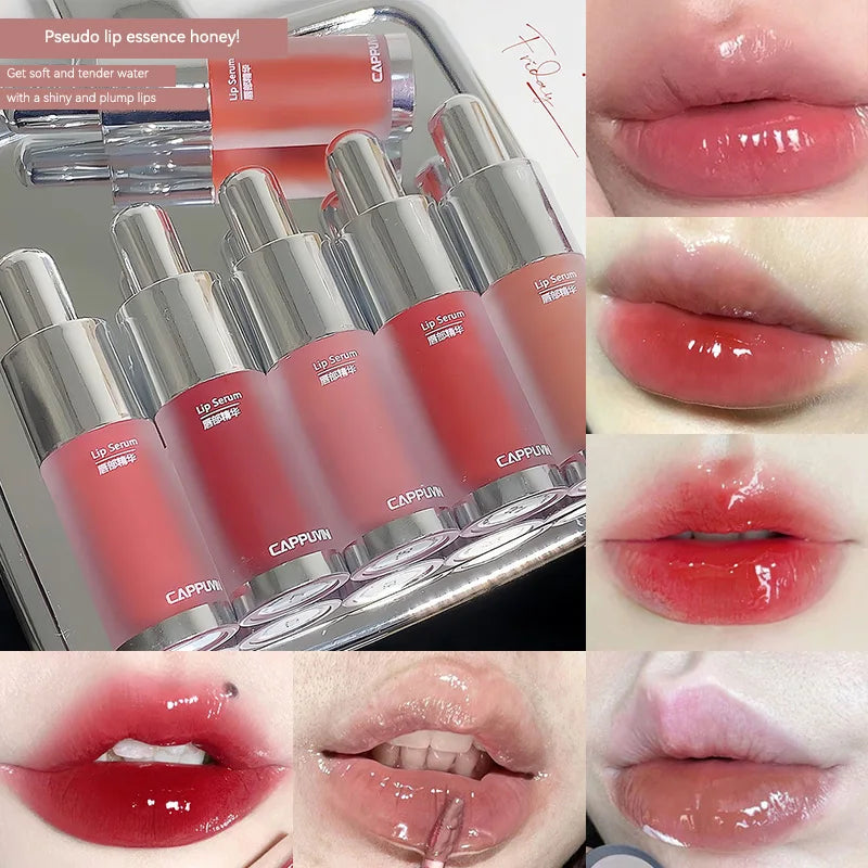 Cappuvini Baby Bottle Lip Gloss — Hydrating Mirror Finish, Glass-Effect Lip Gloss for Jelly-Like Lips,
