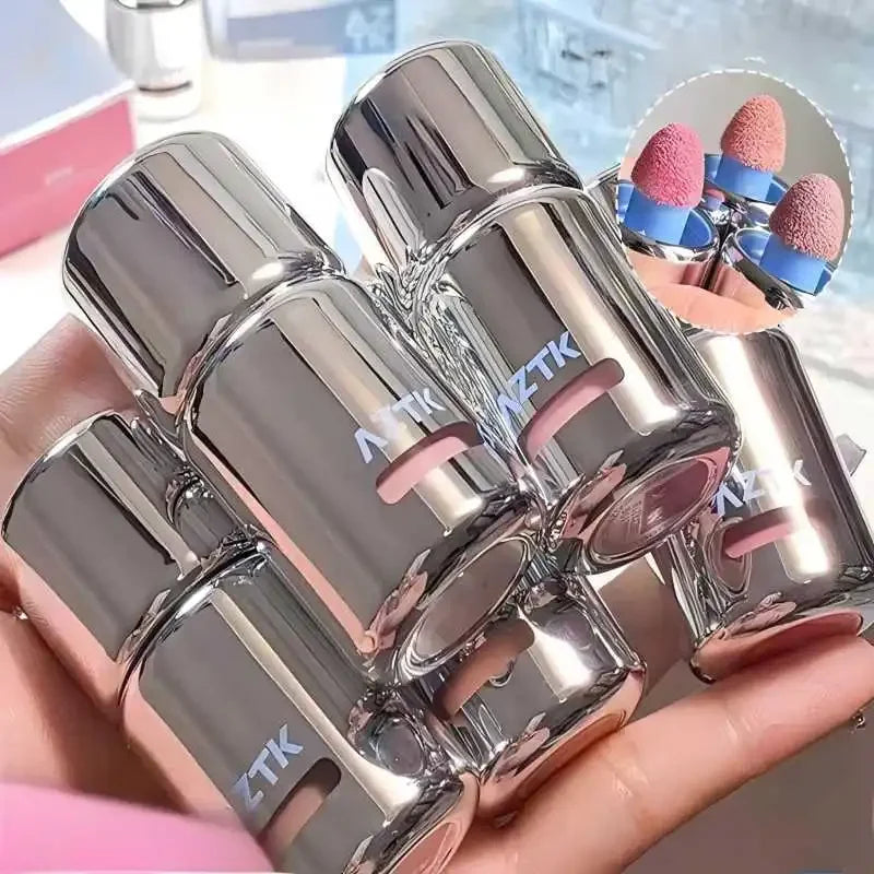 AZTK Liquid Blush Expand Shrink Matte Atmosphere Contorting Brightening Lifts Complexion Cheek Blue Cheek Purple Blush Girl
