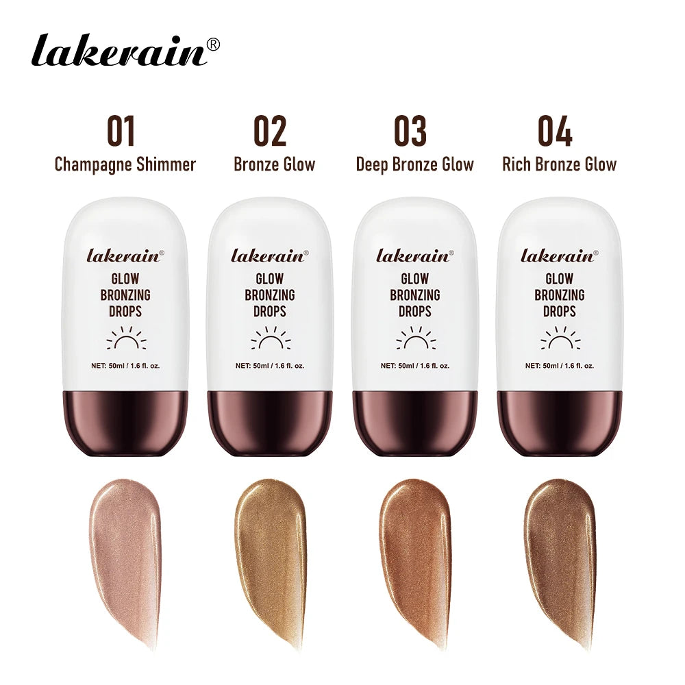 Lakerain Glow Bronzing Drops Face Peptide Serums Liquid Bronzer Cream Hydrating Makeup For An Everyday Radiant Glow Summer Glow