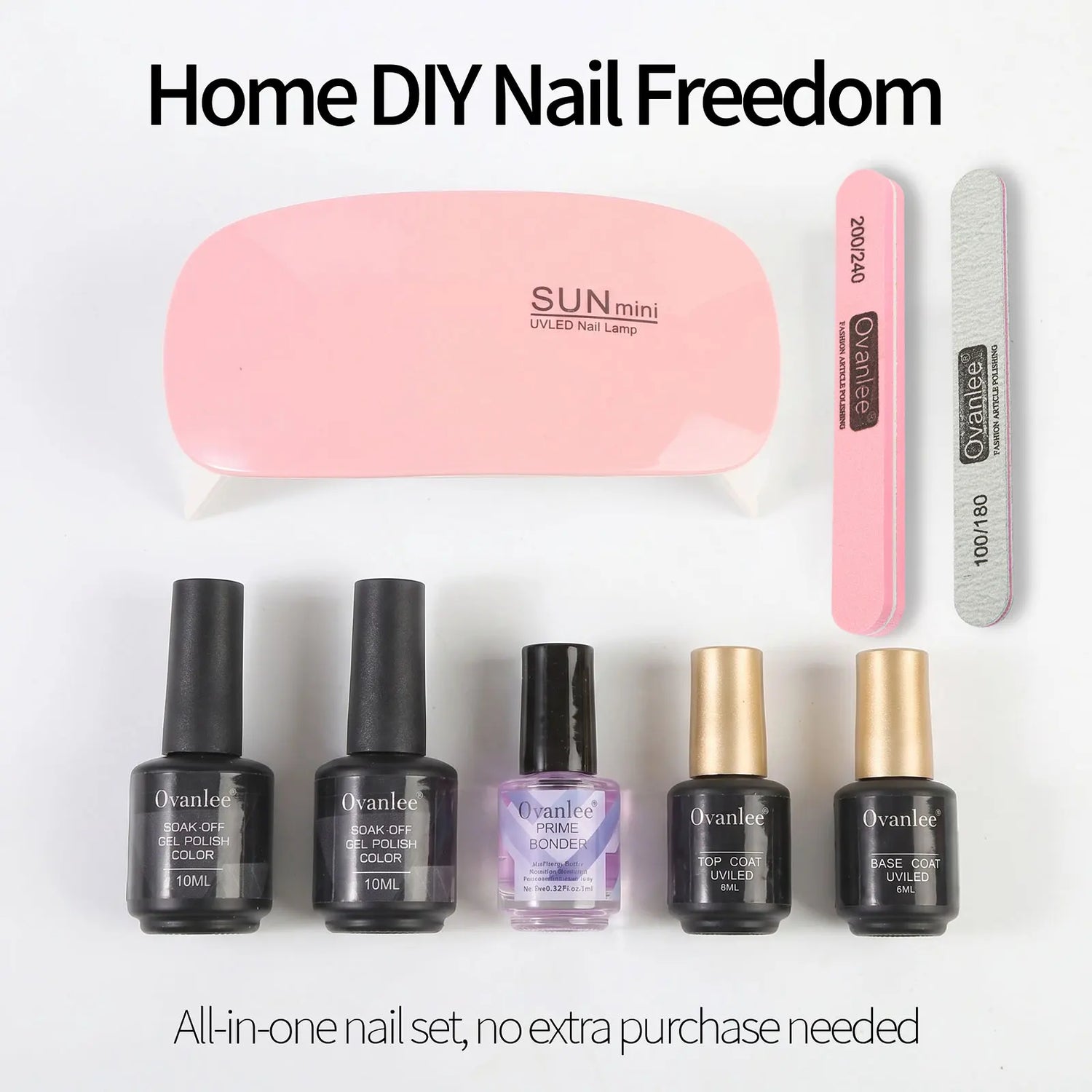 Gel Nail Polish Kit With UV Nail Lamp Electric Nail Drill Machine Soak OFF Gel Nail Kit Base&Top Coat Gel Polish Nail Tool Set