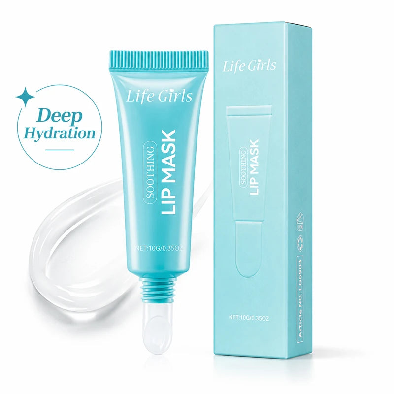 Life Girls Overnight Lip Mask Hydrating Peel-Off Lip Care Balm for Dry Chapped Lips, Glossy Moisturizing Lip Treatment