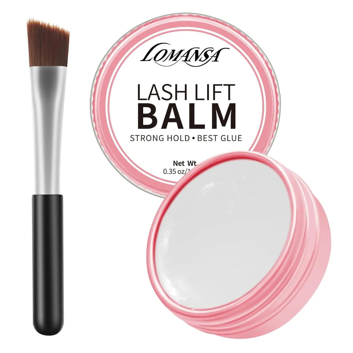 Lomansa 10g Korean Solid Eyelash Lift Glue Fixing Adhesive Non-irritating Fragrant Eyebrow Solid Glue Lifting Lashes Balm Tool