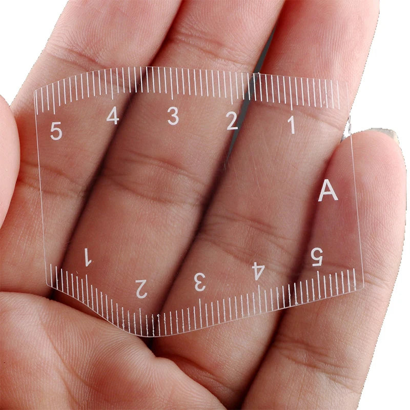5Pcs Durable Brow Shaping Stencil Shaping Portable Instant Brow Shaper Drawing Eyebrow Design Ruler Gift
