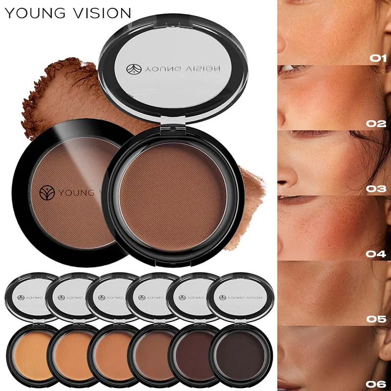 Bronzer Contouring Powder Palette Waterproof Matte Finish Face Setting Powder Control Oil Hairline Nose Shadow Makeup for Woman