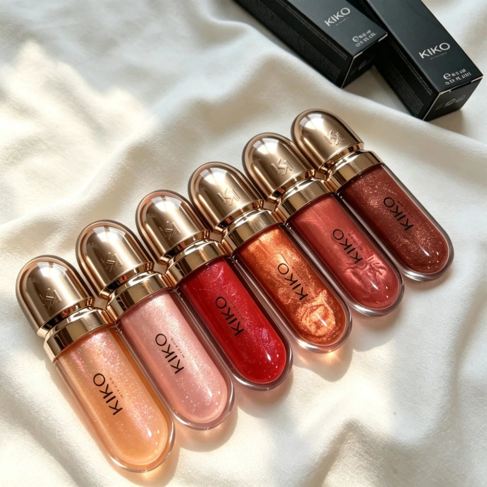 Kiko 3D Hydra Clear Lip Gloss Transparent Mirror Glaze Hydrating Non Stick Long Lasting Glass Shine Plump Lips Waterproof Makeup