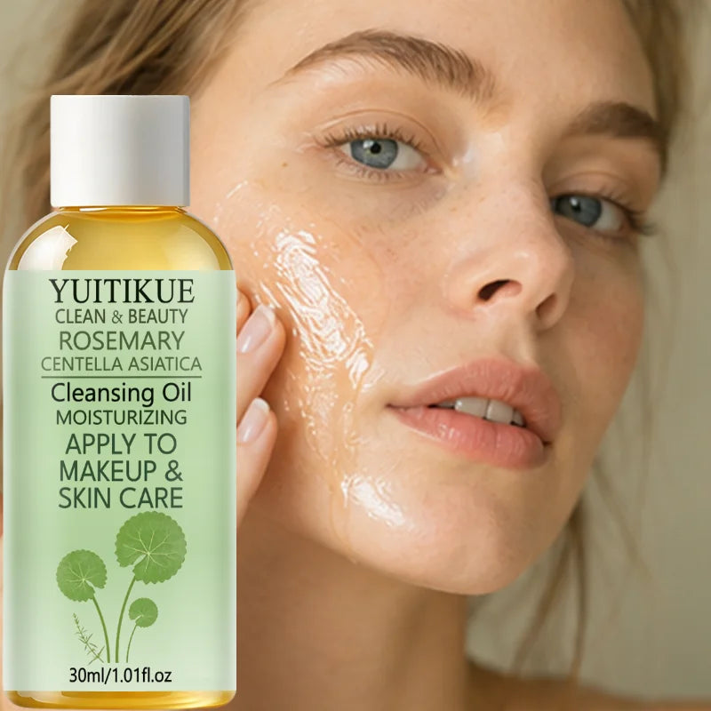 YUITIKUE 30ml Centella Rosemary Cleansing Oil Gentle Remover Soothing Hydrating For Sensitive Skin Daily Facial Care