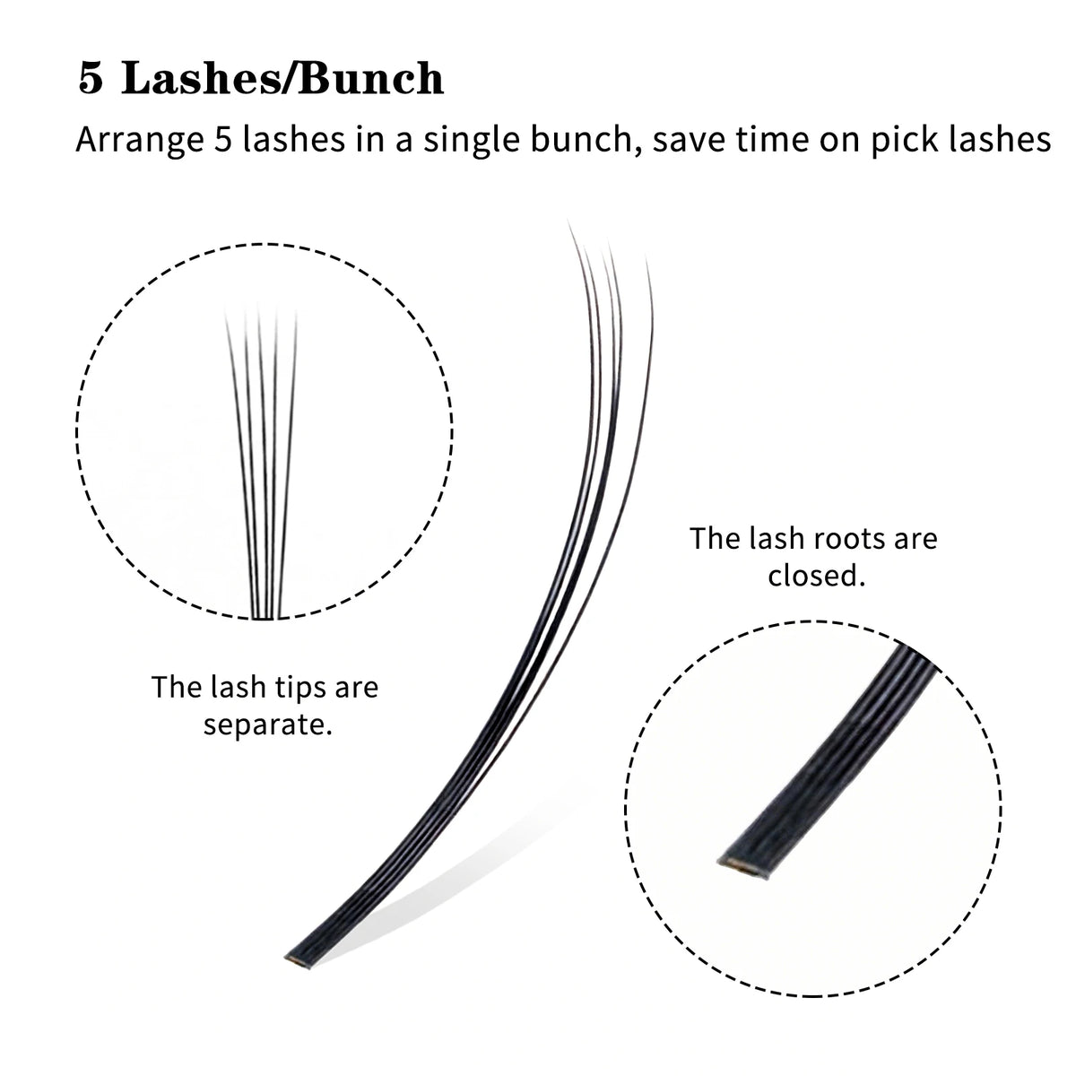 winky beauty 5D Flora Lashes 0.07mm Easy Fan Eyelash Extensions Wholesales Premade Volume 12 Rows Natural Soft Lashes