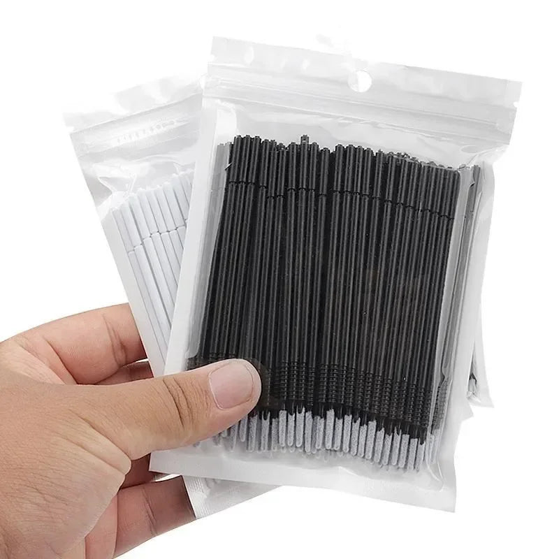 100 Pcs Disposable Spiral  Mascara    Applicator Lashes Brushes Eyelash Extension Makeup ToolsBrush Handle Microbrush