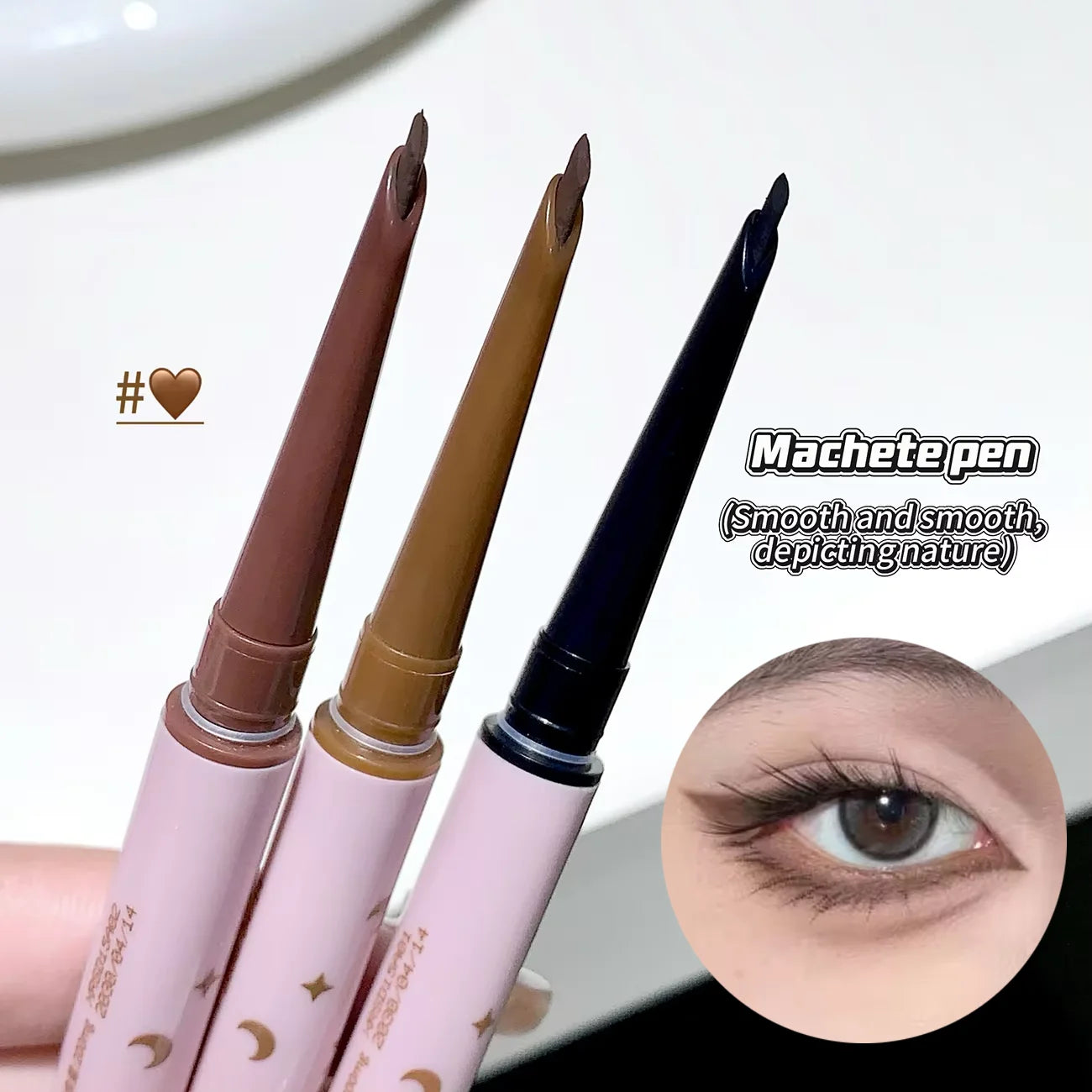 QXQY double head eyeliner gel pen Slippery double head design durable and not easy to smudge eyeliner gel pen