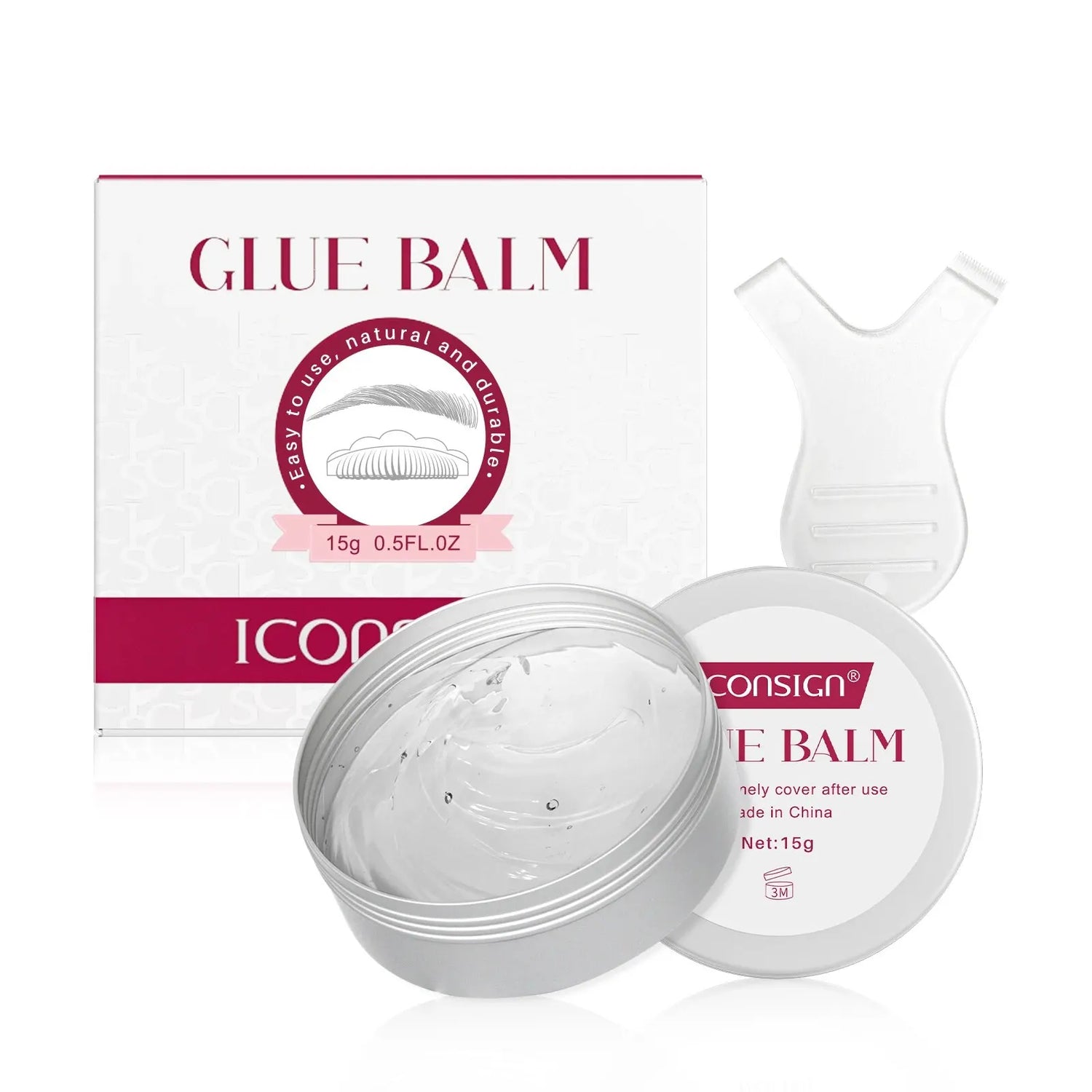ICONSIGN Lash Lift Glue Balm 15g Eyelash Lifting Adhesive Gel Strong Viscosity Quick Drying Lash Lift Glue Brow Lamination