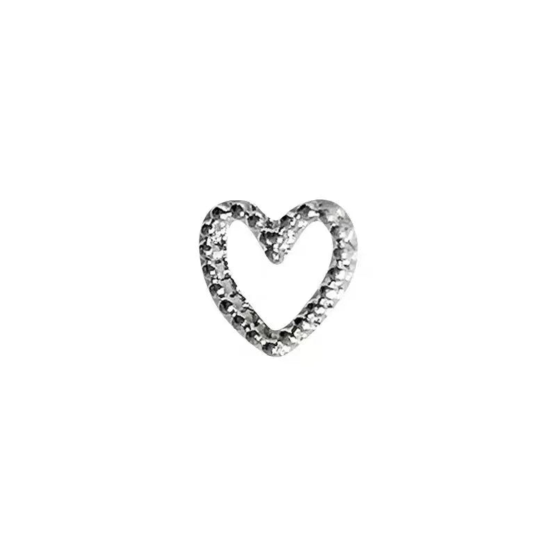 Sliver Bow Tie Nail Decorations Charms Metal Alloy Ribbon Love Nail Parts Korea Japanese Nail Art Accessories DIY Manicure Tools