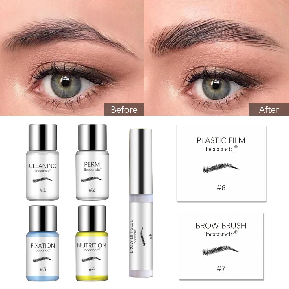Brow Lamination Kit Professional Home Beauty Eyebrow Perming Kit DIY Eyebrow Shaping Setting Perming Shaping Set Makeup Tools
