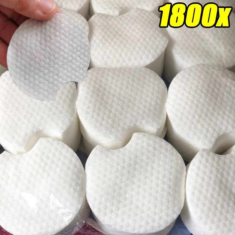 300/1800pcs Missing Corner Pearl Pattern Makeup Remover Cotton Face Premium Cotton Paddings Daily Facial Cosmetic Cleansing