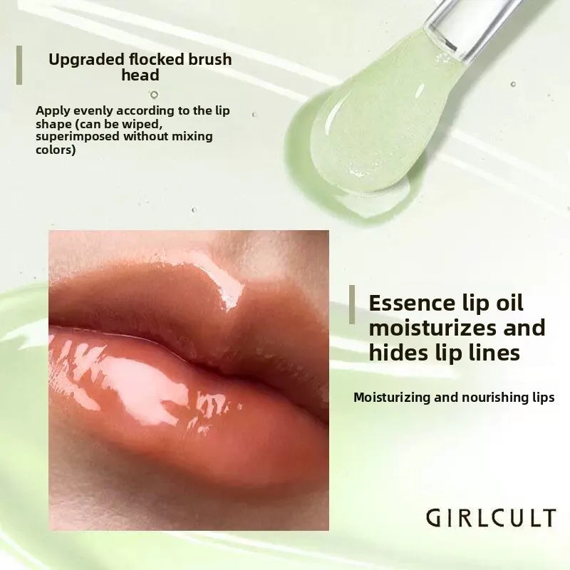 Girlcult Clear Lip Oil Gloss–Nourishing Lip Care,Glass Finish Plumping Layering Lipstick & Lipgloss Transparent Lip Gloss Set