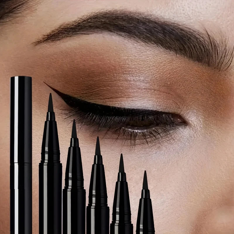 5pcs/set Waterproof Smudge-Proof Liquid Eyeliner, Quick-Dry & Long-Lasting Eye Makeup, Easy To Apply On Lower Lashes